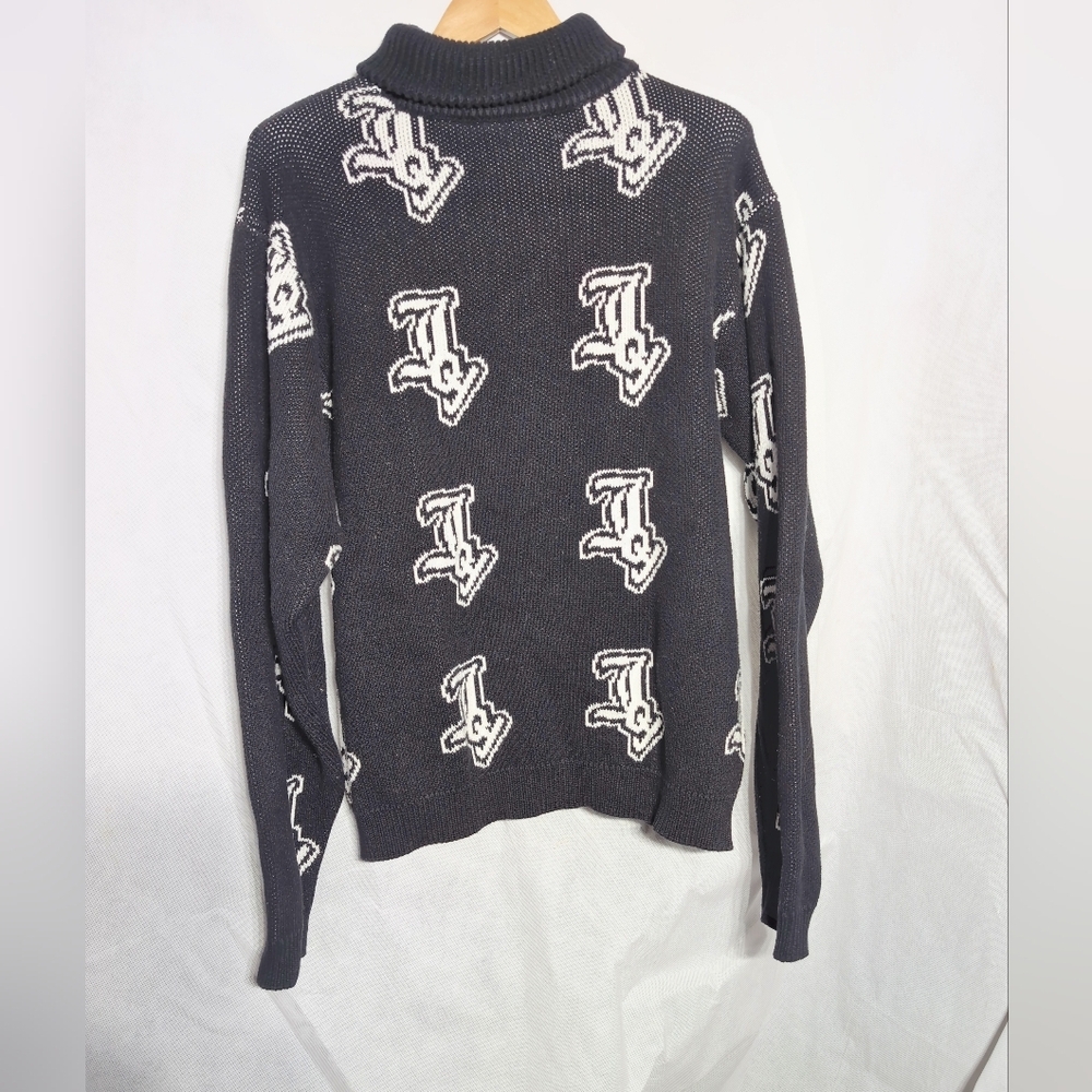 Vintage Joyrich Joy Logo Oversized Sz L Cotton Knit Sweater